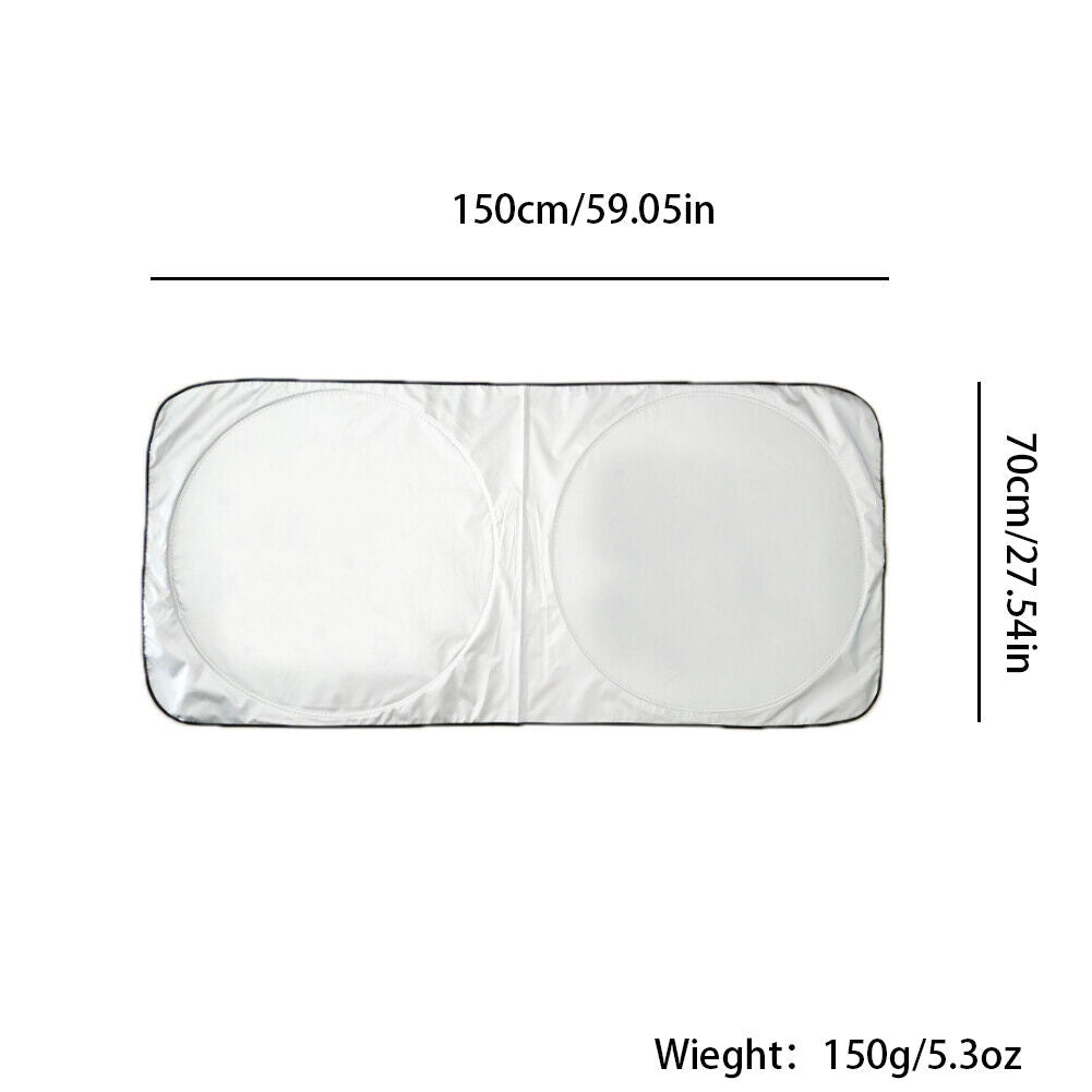 US Foldable Jumbo Extra Large Sun Shade Truck Van Car Windshield Block Cover