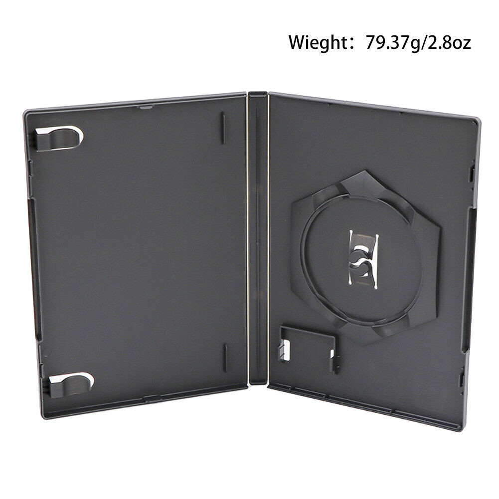 US 10 Pack Nintendo GameCube Standard Empty Replacement Game Cases Black