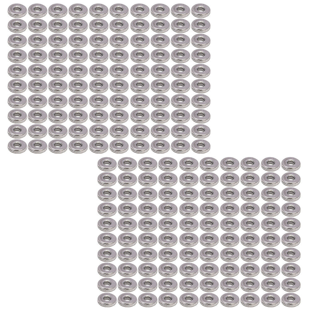 US 100-200 Pack Tibetan Silver Alloy Gossy Antique Spacer Beads with Hole 6*2mm