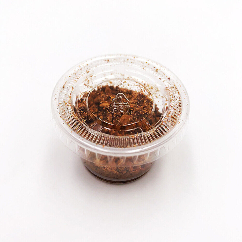 US 500 Pack Disposable 1 Oz Portion Cups with Lids for Sample Tasting Sauces