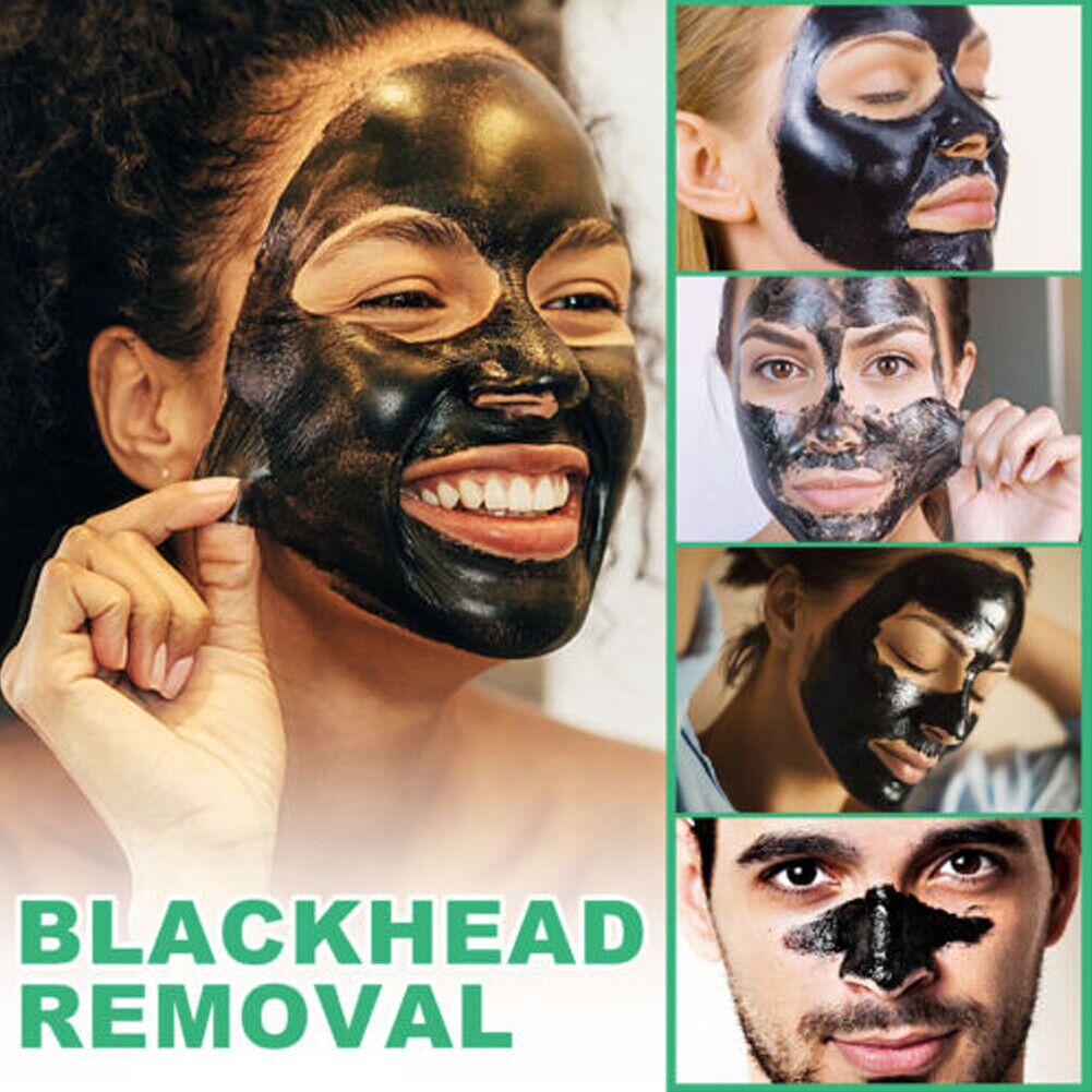 US 1-2 Pc Blackhead Remover Peel Off Charcoal Mask Facial Cleansing Pore Control