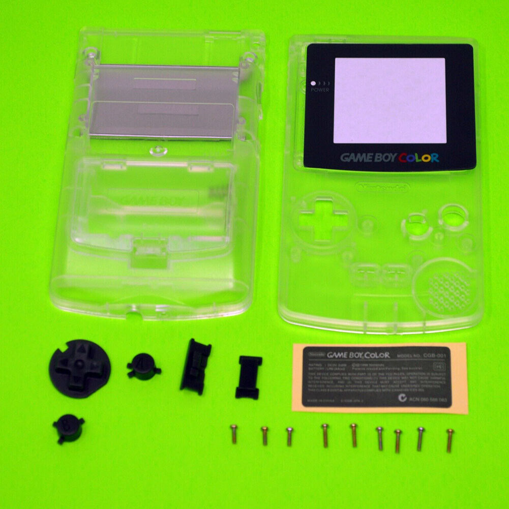 US 1-2 Pc Clear Replacement Housing For Nintendo Game Boy Color Transparent Lens