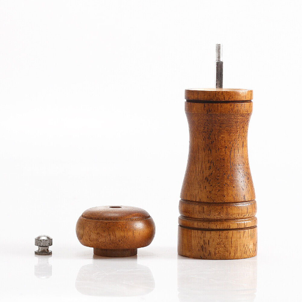 US 1-2 Pc Kitchen Tools Cooking Pepper Grinder Hand Movement Wood Pepper Mill