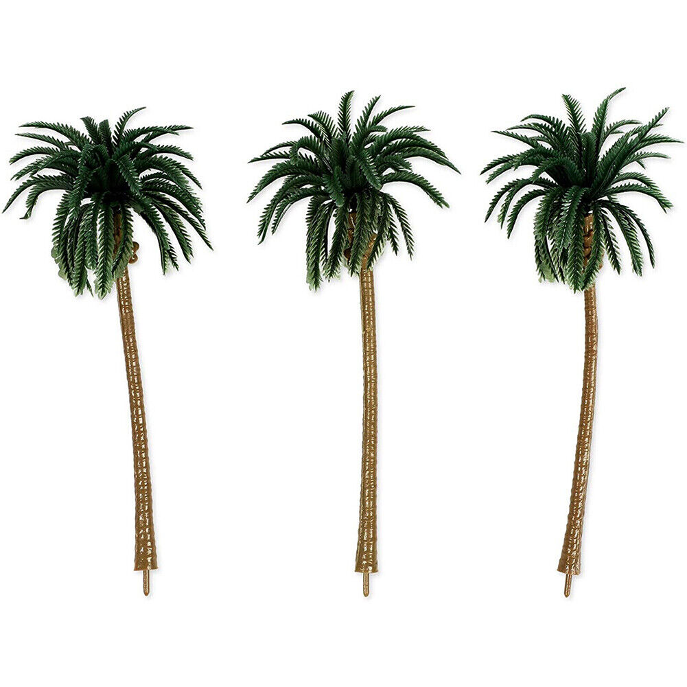 US 20-40 Pc Miniature Model Palm Trees for Dioramas, DIY Crafts 5 Sizes