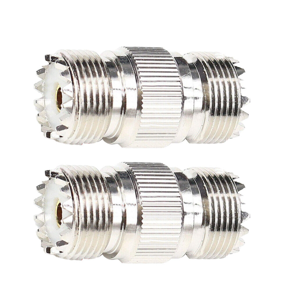 US 2-4Pc SO239 UHF Female to Female Coupler RF Adapter Barrel Connector forPL259