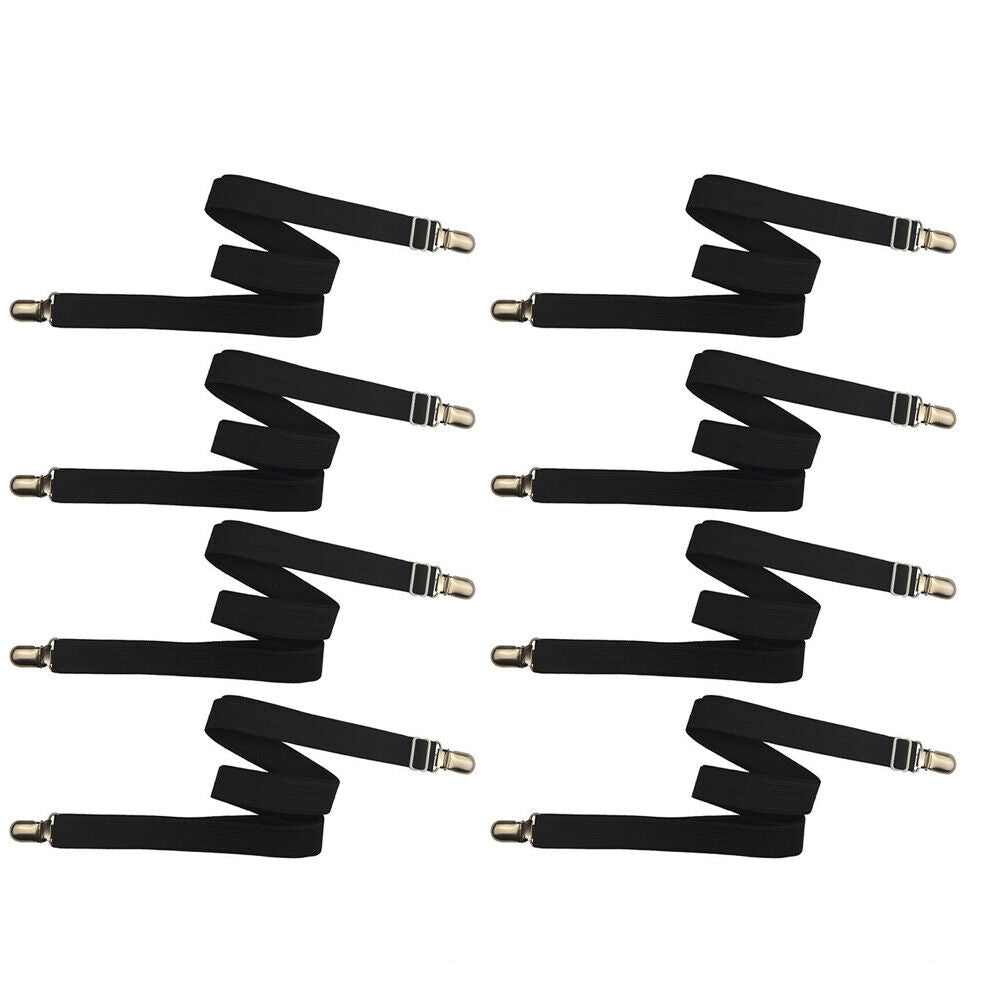 US 4-8 Pc Bed Fitted Clips Keep Bedsheets Mattress Sheet Grippers Holders Straps