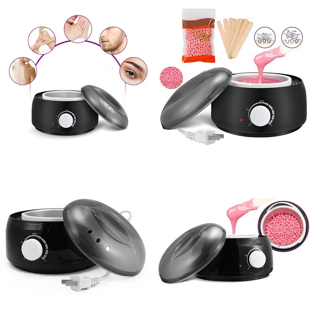 US 1-2 Pcs Waxing Kit Hair Removal Professional Wax Warmer Remove All Hair Types