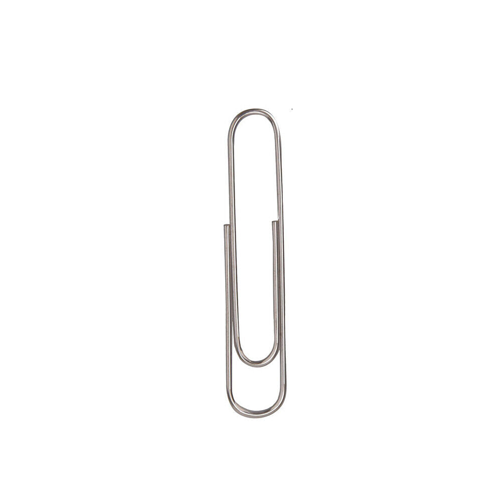 US 200-400 Pcs Large Jumbo Paper Clips 50mm Silver Smooth Craft School Office