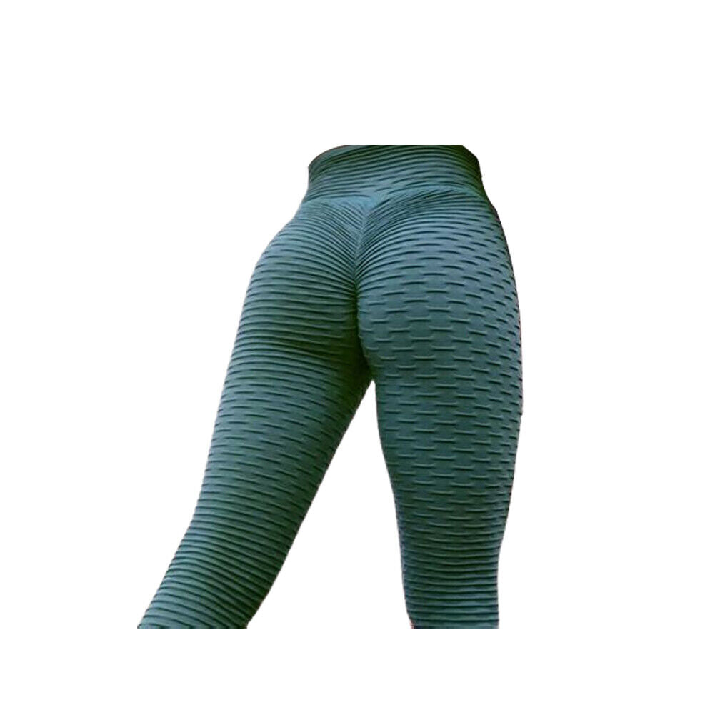 US Women Butt Lift Leggings Anti-Cellulite High Waist Push Up Yoga Pants TikTok