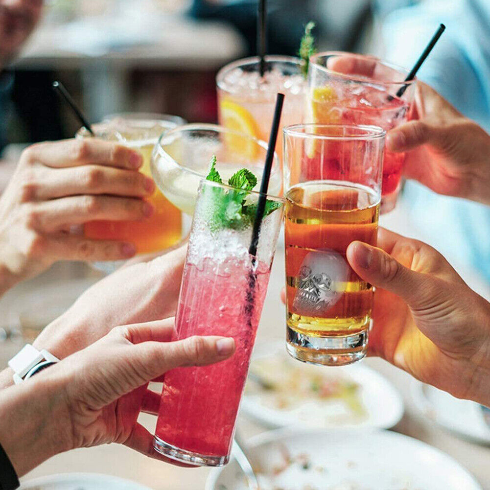 US 2-4 Pcs Shaped 3D Skull Ice Cube Mold Tray Stackable Silicone Ball Mold Party