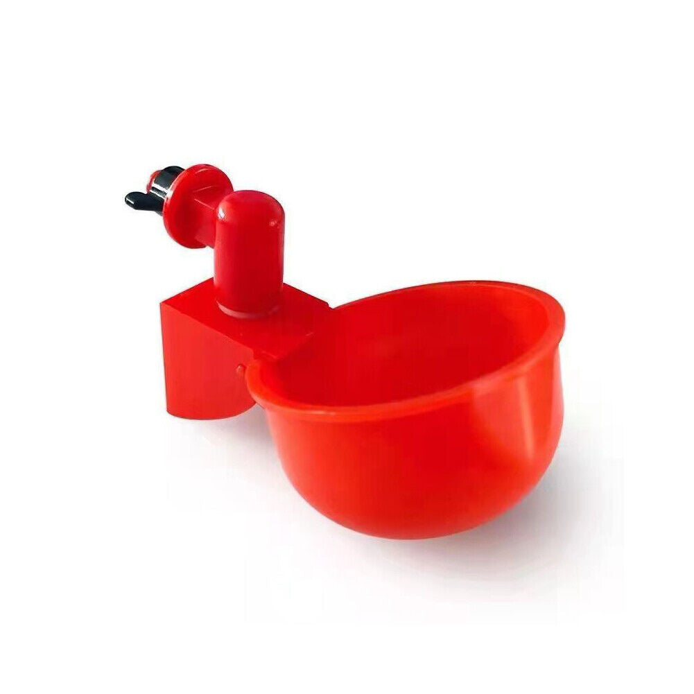 US 10-20 Pc Automatic Poultry Water Cups Drinker Chicken Duck Goose Turkey Quail