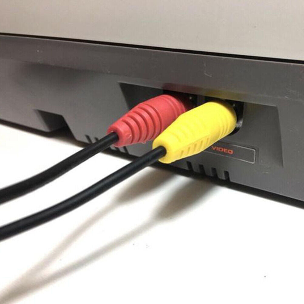 US 2-4 Pc RCA Composite AV Audio Video Cable Cord for Original 1985 Nintendo NES