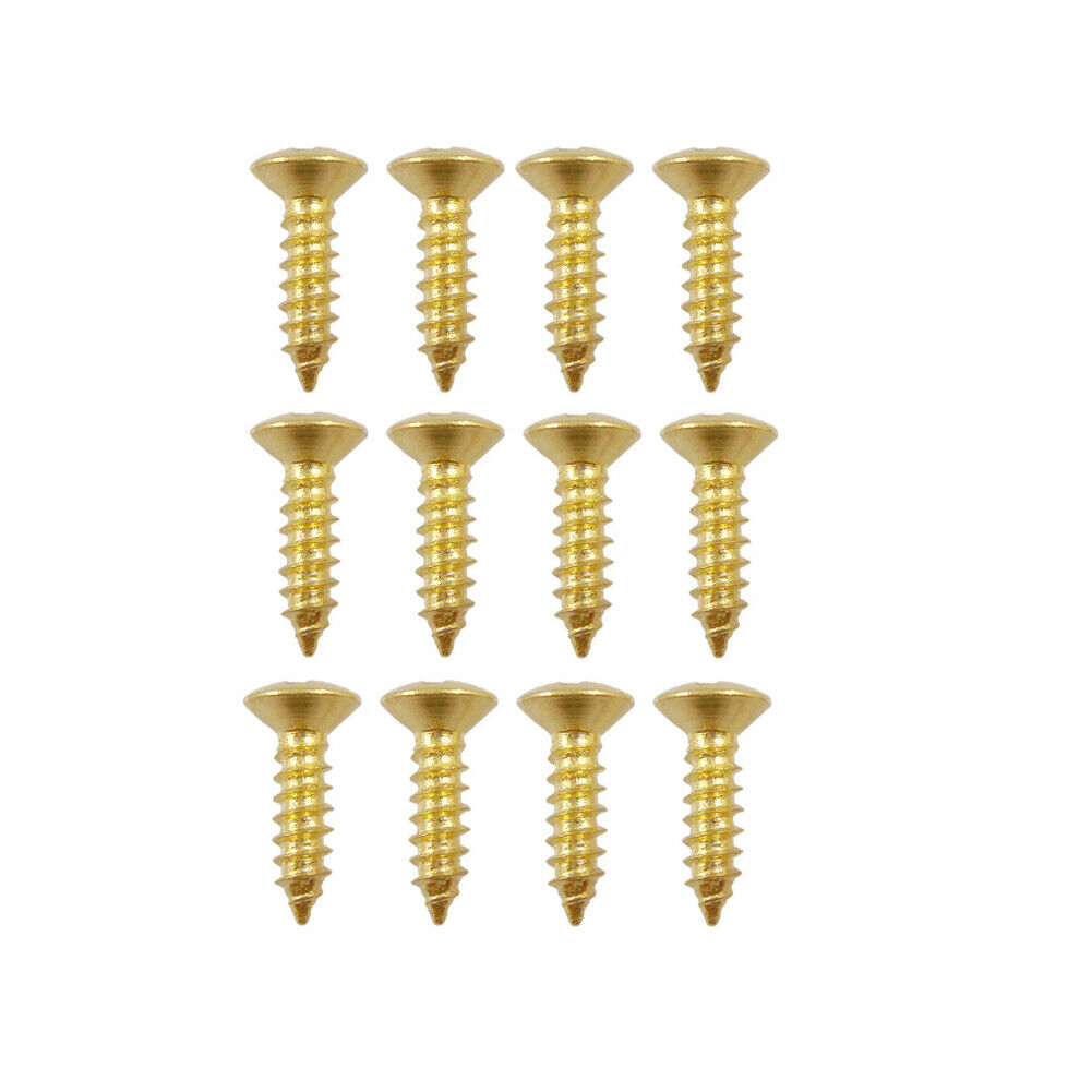 US 100-200 Pack Guitar Pickguard Screws for Strat Tele Electric Guitar Bass Gold