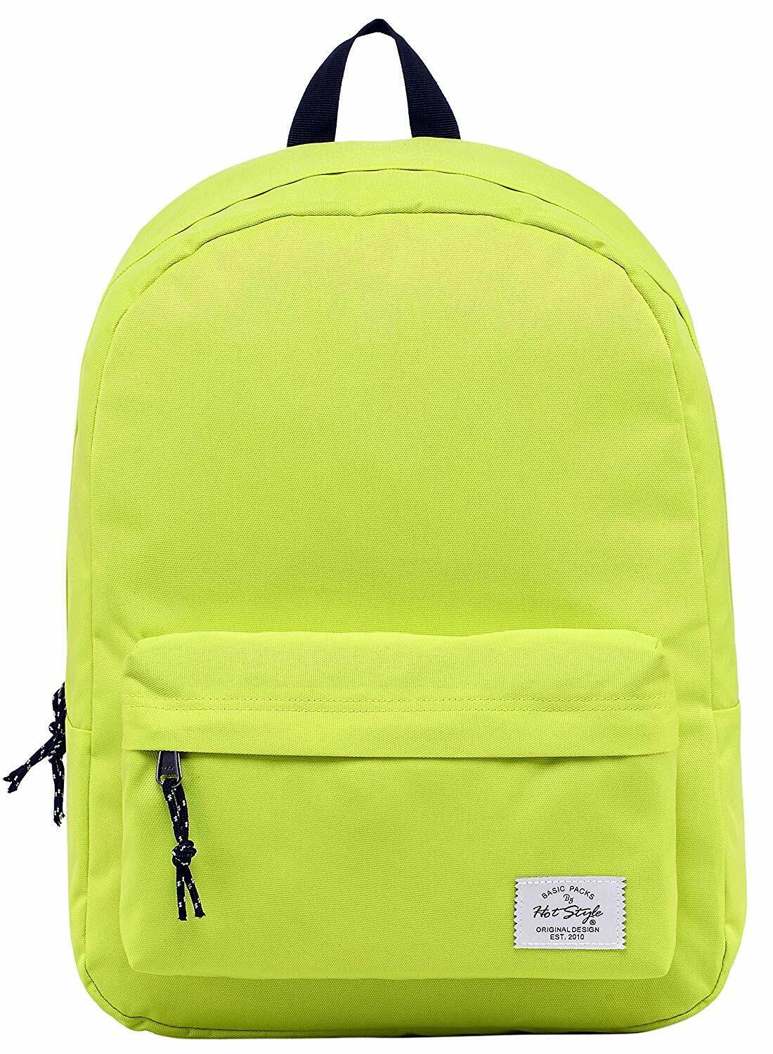 SIMPLAY Classic School Backpack Bookbag, 17"x12.5"x5",Assorted Colors and Prints