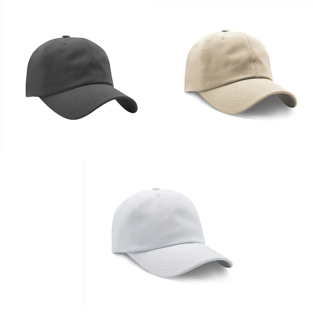 US 3-6 Pcs Washed Polo Style Retro Distressed Cotton Baseball Cap Adjustable Hat