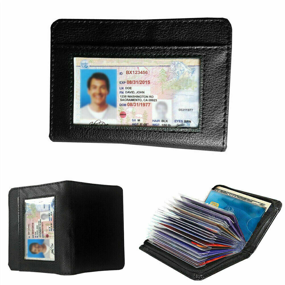 US 1-2 Pack Lock Slim Secure Men Women Blocking Money Credit Card Holder Wallets
