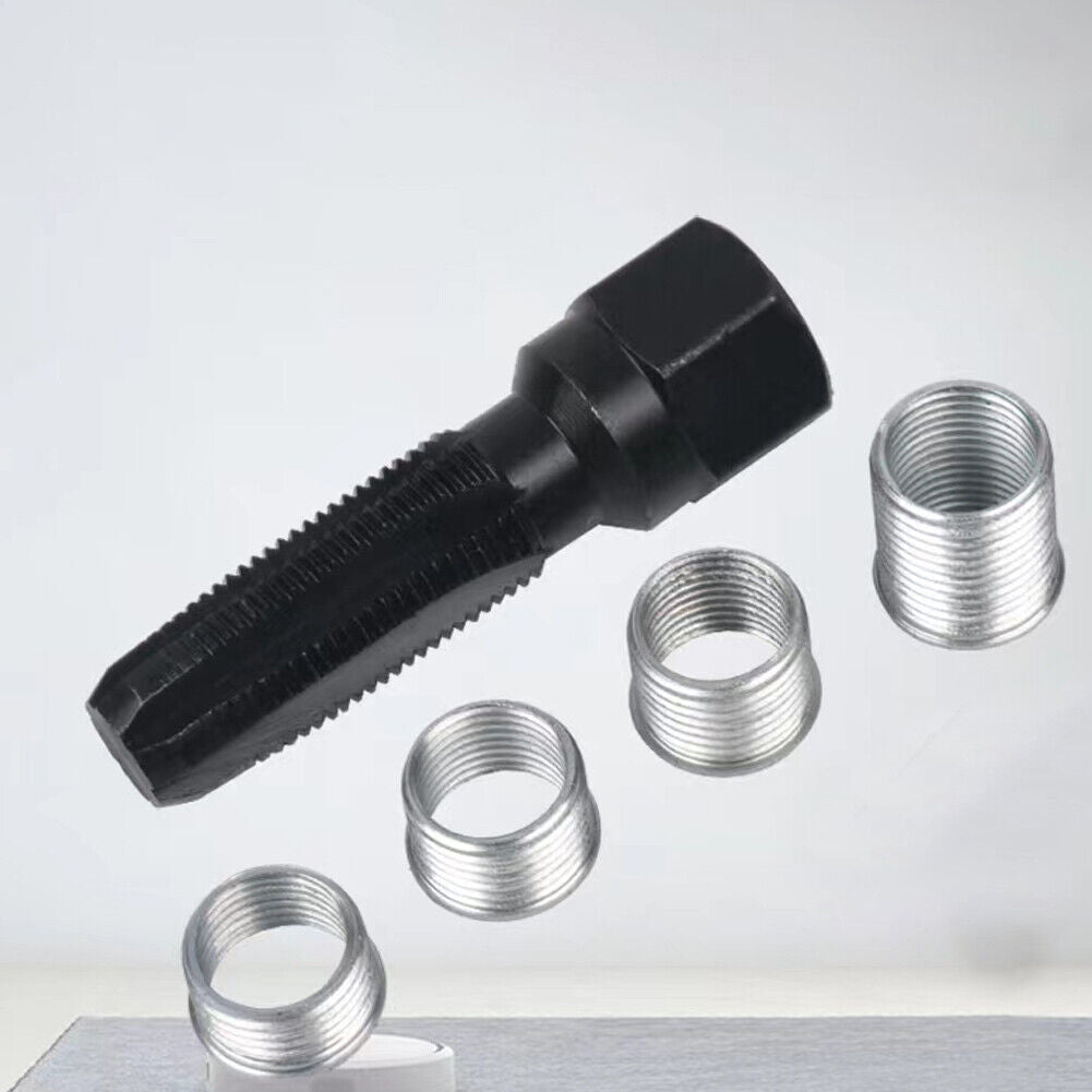 US 14mm Spark Plug Re-thread rethread rethreader repair Tap tool Reamer Inserts