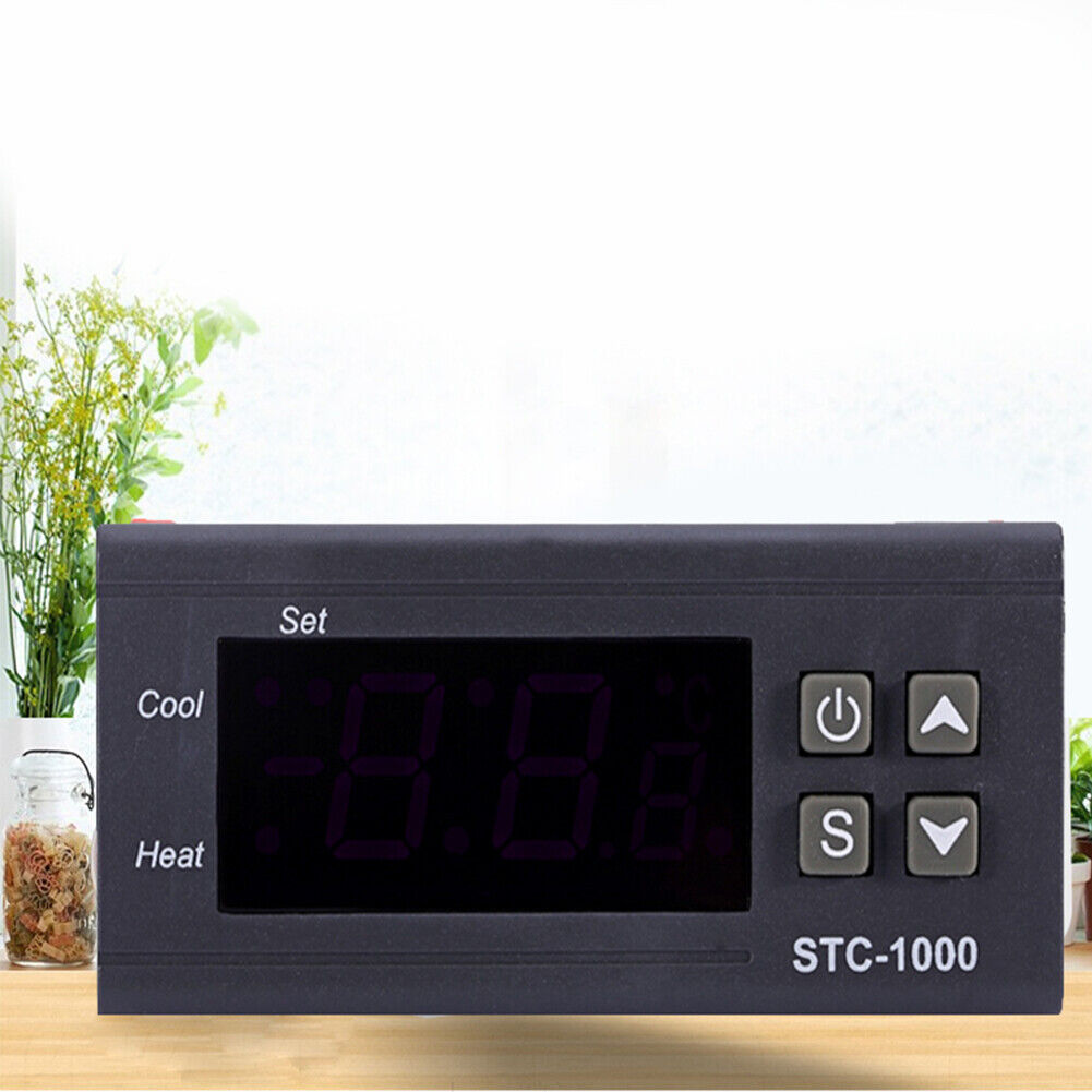 US 1-2 Pack STC-1000 AC 110V Digital Display Temperature Controller Thermostat