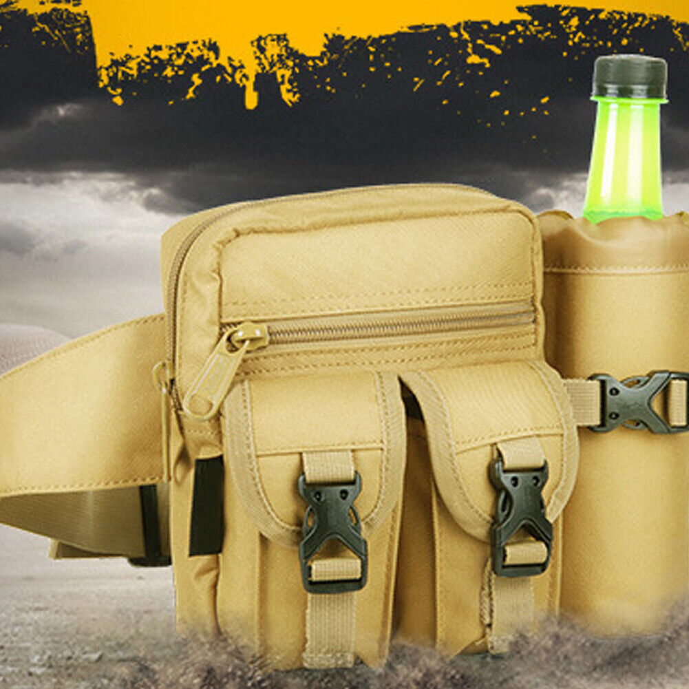 US Outdoor Utility Tactical Waist Fanny Pack Pouch Military Camping Belt Bag