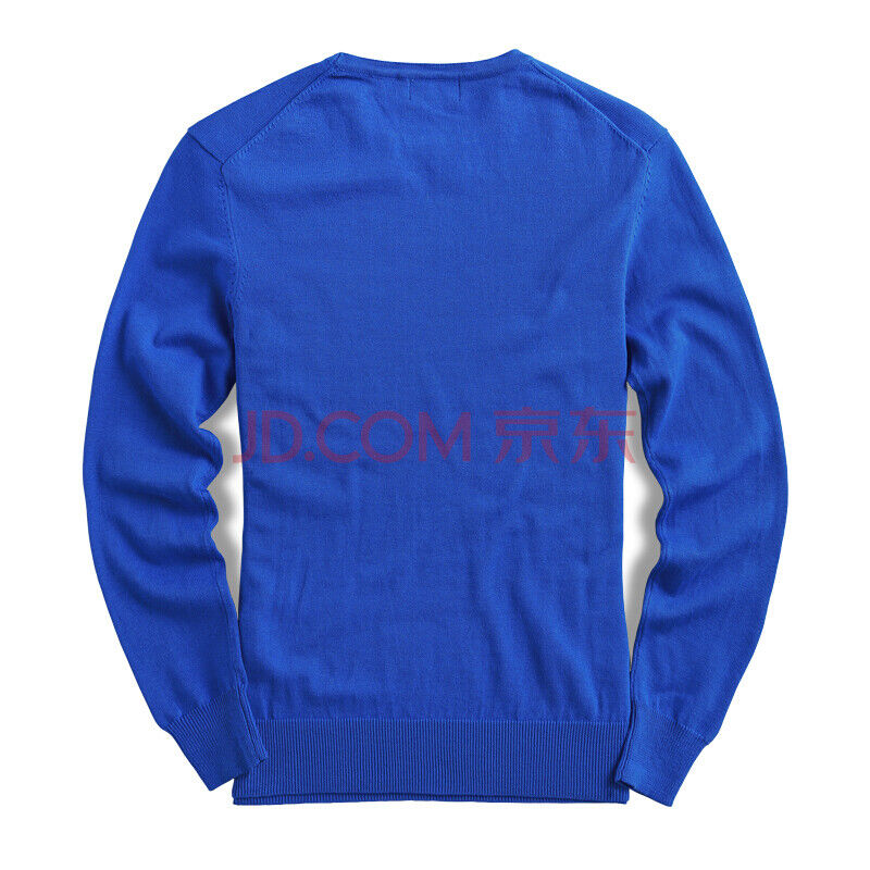Men's h double-needle cover-seamed neck Sweater