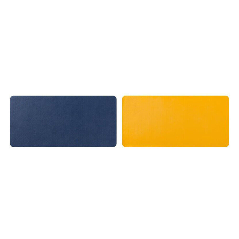 US PU Leather Dual Sided Desk Pad Non-Slip Mouse Pad Office Home Mat 23.6x11.8''