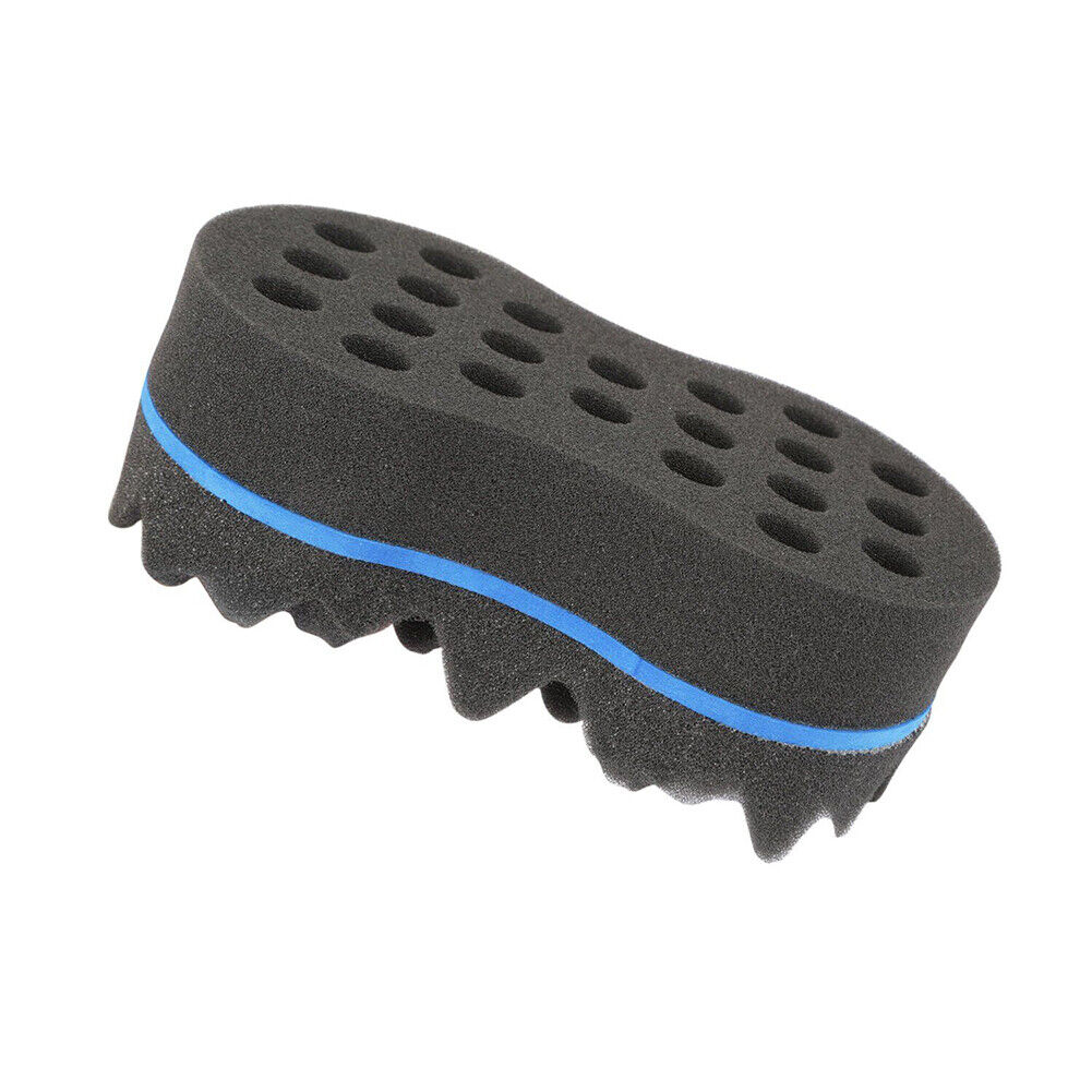 US 2-4 Pcs Double Side Barber Brush Sponge Locking Afro Curl Twist Dreads Coil