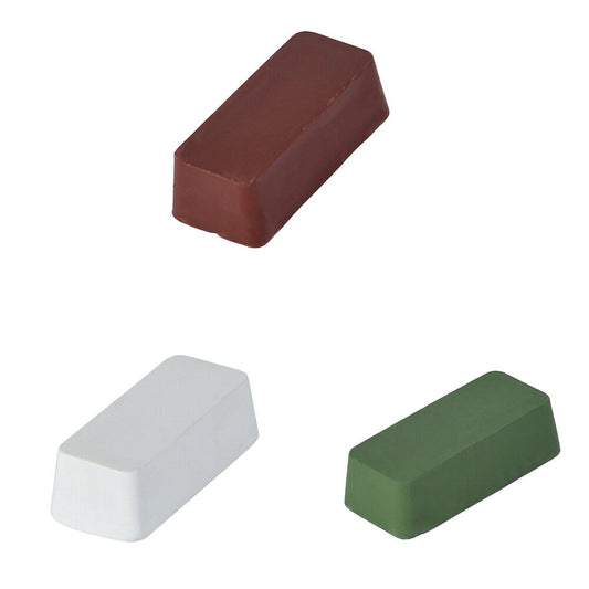 US 3-6 Pc Rouge Jeweler Rouge Polishing Gold Silver Compound Set Green White Red