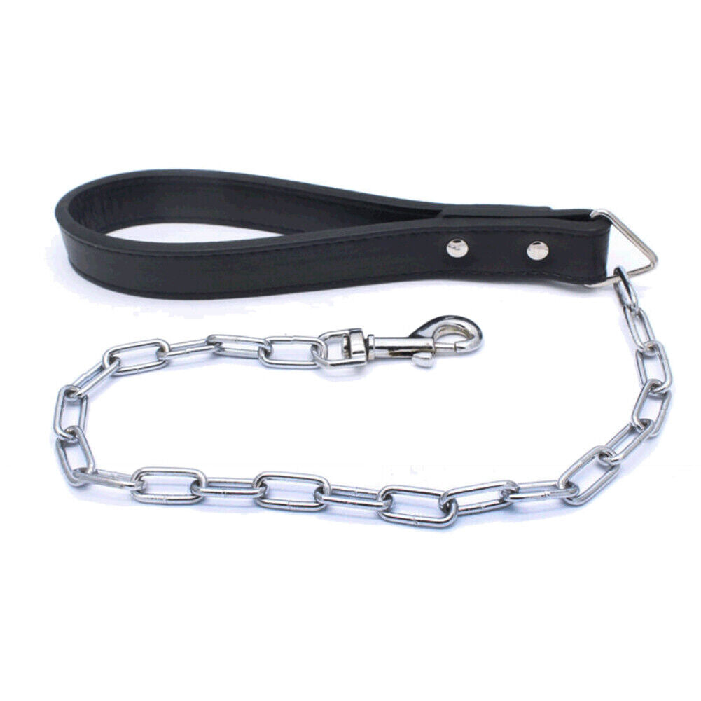 US Dog Collar Sharp Gold Spikes Spike Rivet Adjustable PU Leather 2" wide S M L