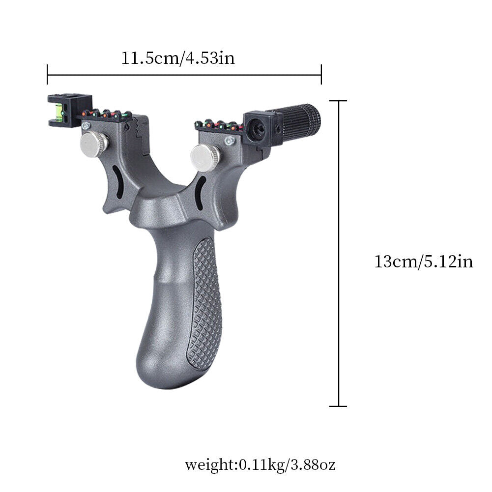 US 2-4 Pcs Professional Catapult Laser Slingshot Hunting Rubber Aim Point Target