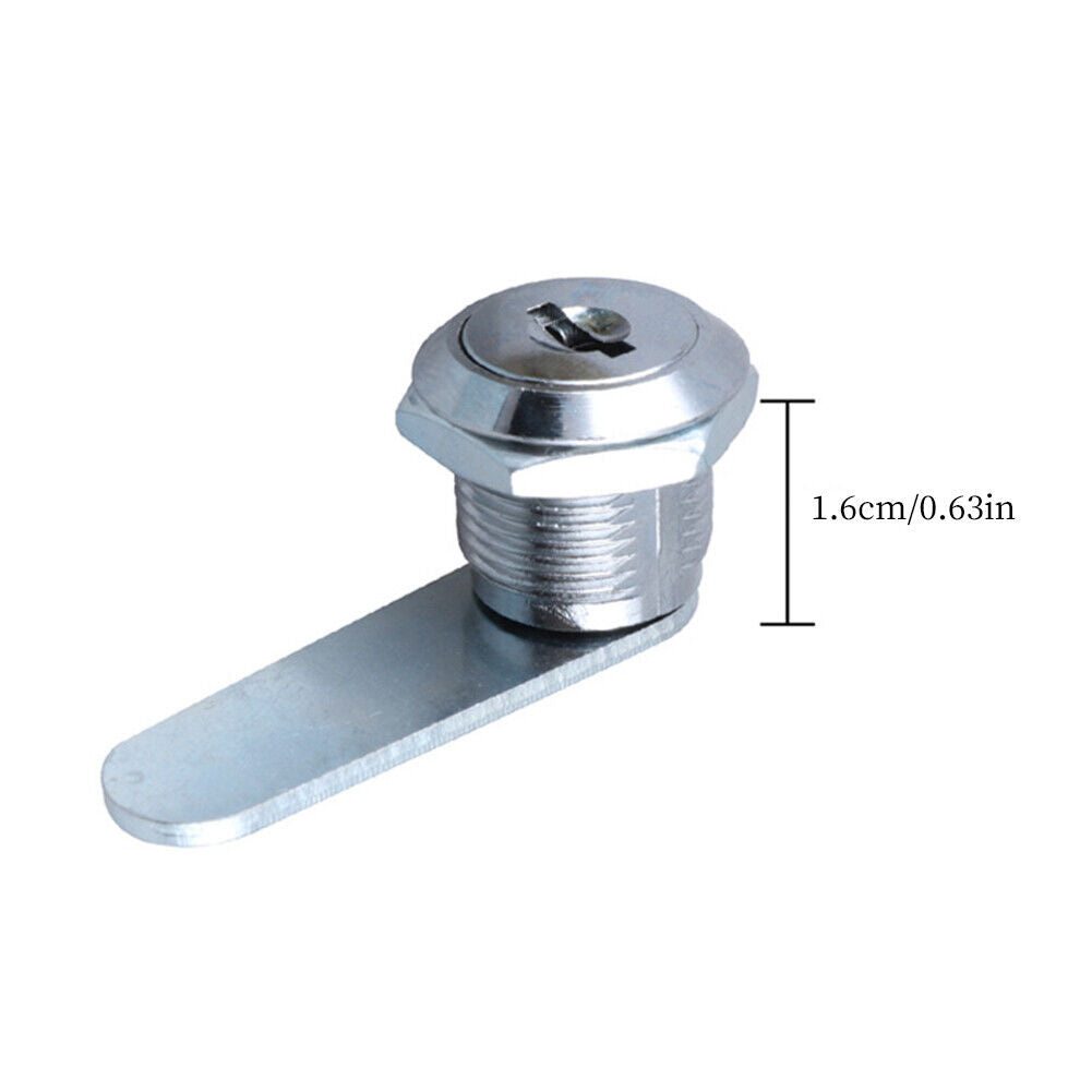 US 10 Pack 5/8" 1" 1 1/8" Cabinet RV Cam Locks Keyed Alike Secure Drawer File