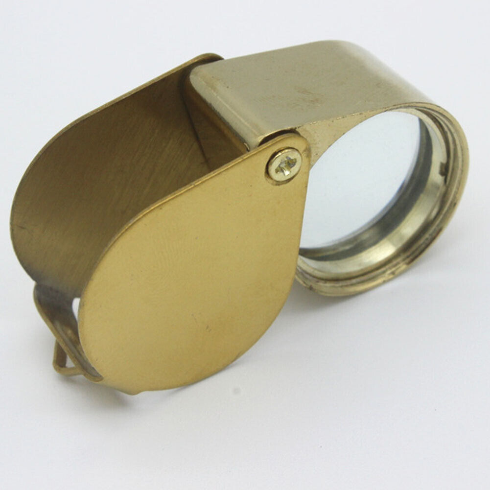US 2-4Pc 30X Jeweler Coin Loupe Magnifier Foldable Pocket Magnifying Glass Eye