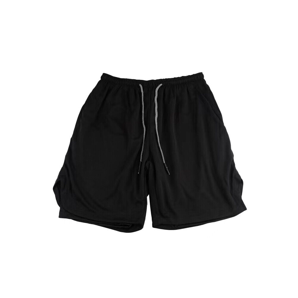 US Mens Elasticated Waist Jogging Shorts Gym Workout Shorts Fitness Shorts