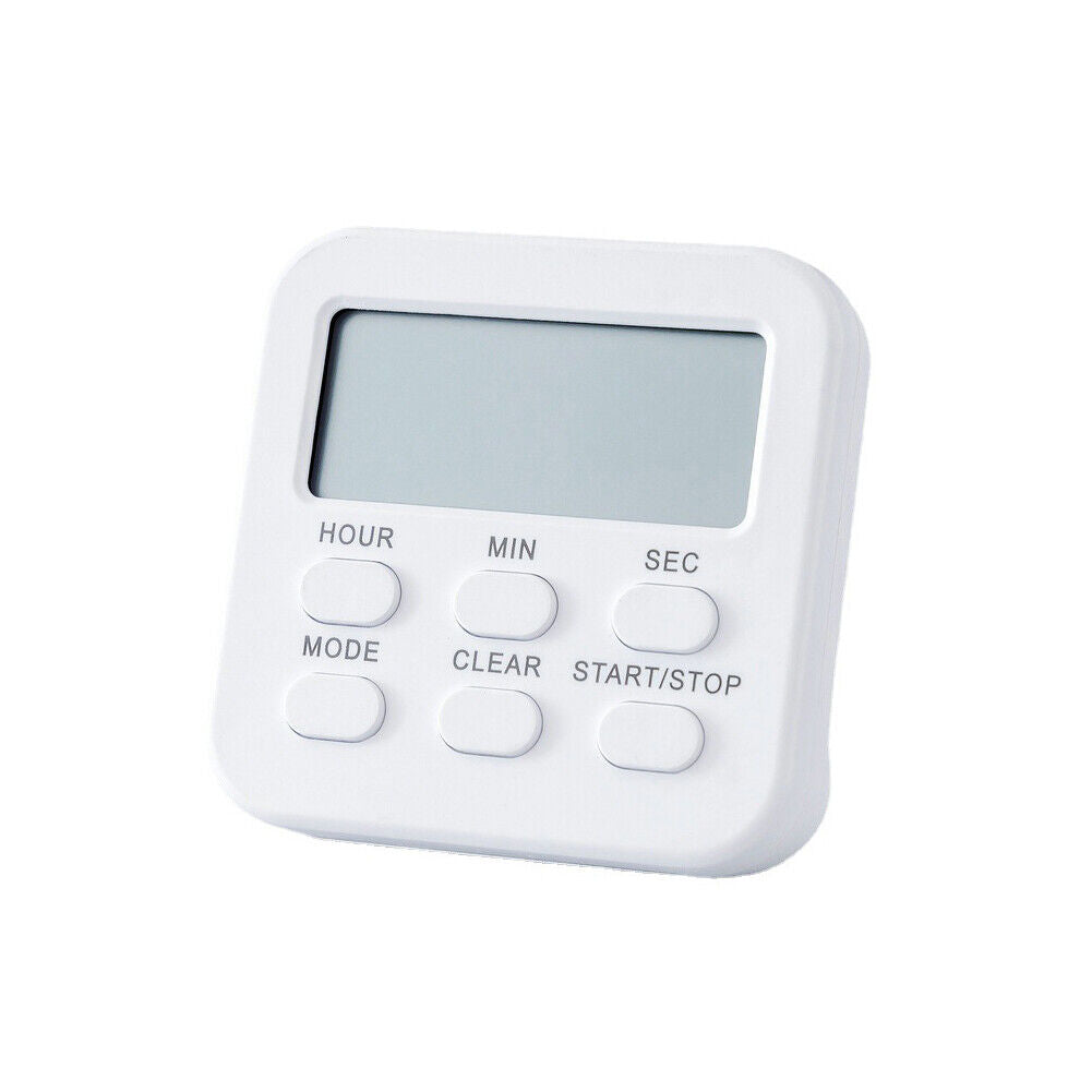 US 2-4 Pcs Magnetic Digital Kitchen Folding Timer Loud Alarm Count Up Down Clock