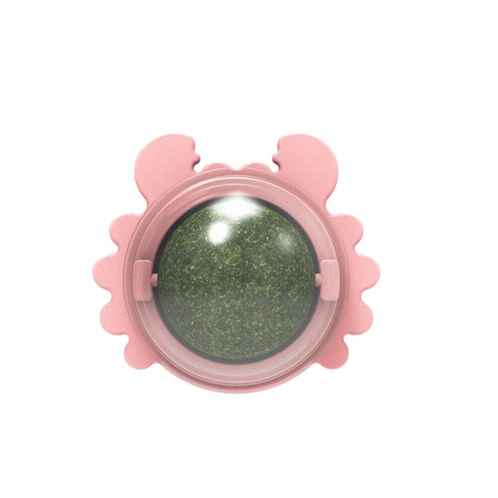 US 1-2 Pack Edible Cat Nip Ball Products Kitty Chew Rotatable Interactive Kitten