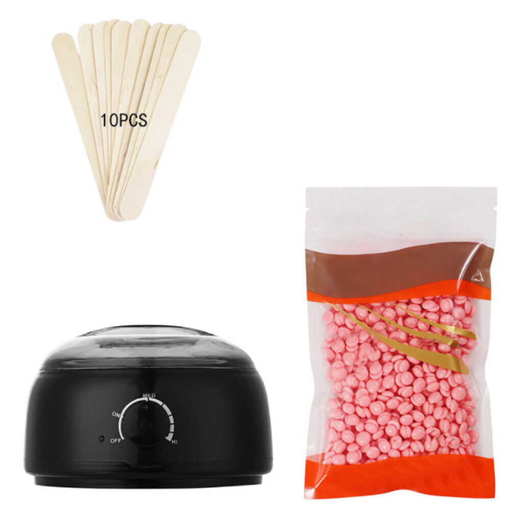 US 1-2 Pcs Waxing Kit Hair Removal Professional Wax Warmer Remove All Hair Types