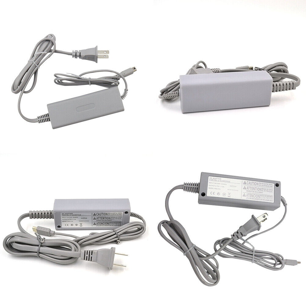 US 2 Pack AC Power Supply Charging Adapter Charger For Nintendo Wii U GamePad