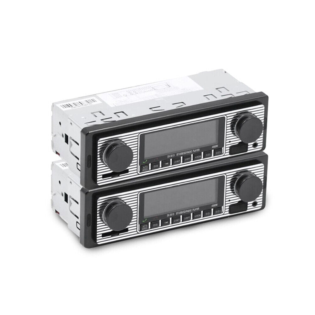US Bluetooth Vintage Car FM Radio MP3 Player USB Stereo Audio Receiver AUX