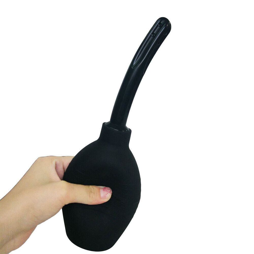 US 1-2 Pcs 310ml Anal Douche Bottle Enema Bulb Vaginal Douche Cleaner Bag Kit