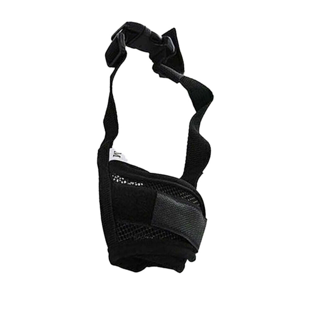 US 3-6 Dog Mask Soft Mesh Muzzle Mouth Cover Adjustable Grooming Anti Bark Bite