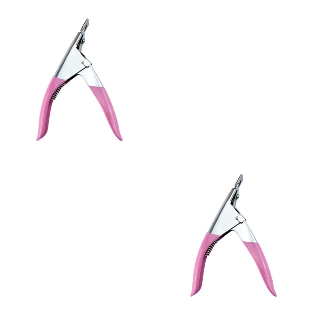 US 1-2 Pcs Nail Tip Clipper Acrylic Art Manicure Cutter U-shape Scissor U Edge