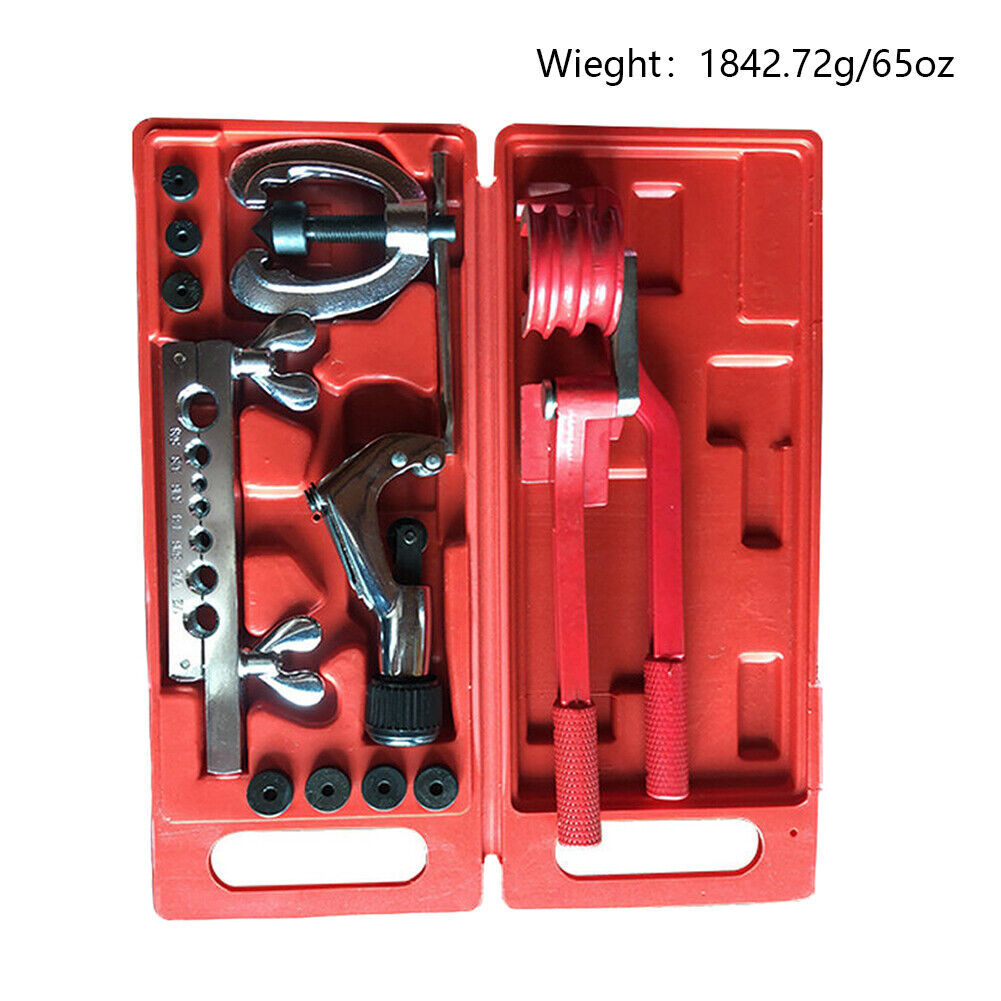 US 3 in 1 Tube Pipe Bender And Brake Air Line Double Flare Flaring Tool Set 13Pc