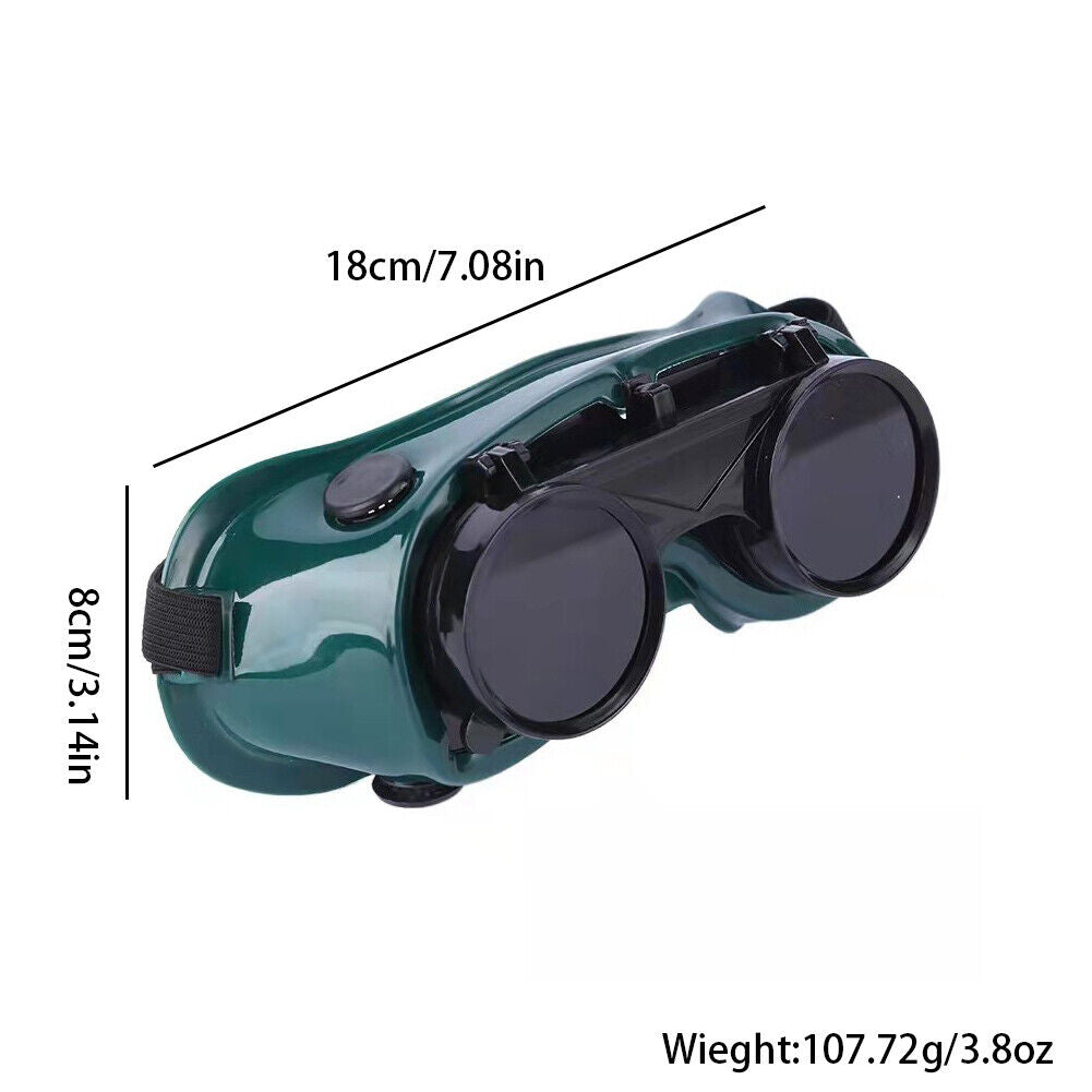 US 1-2 Pack Flip Up Front Welding Safety Goggle Flip Up Glasses Welder Goggles