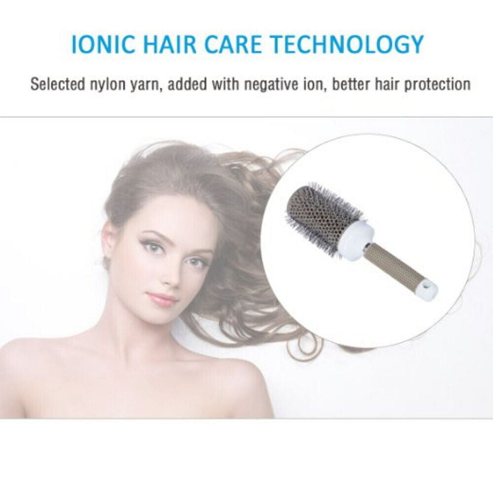 US 1-2 Pack 2'' Hair Brush Nano Thermal Ceramic Ionic Round Barrel Comb Styling