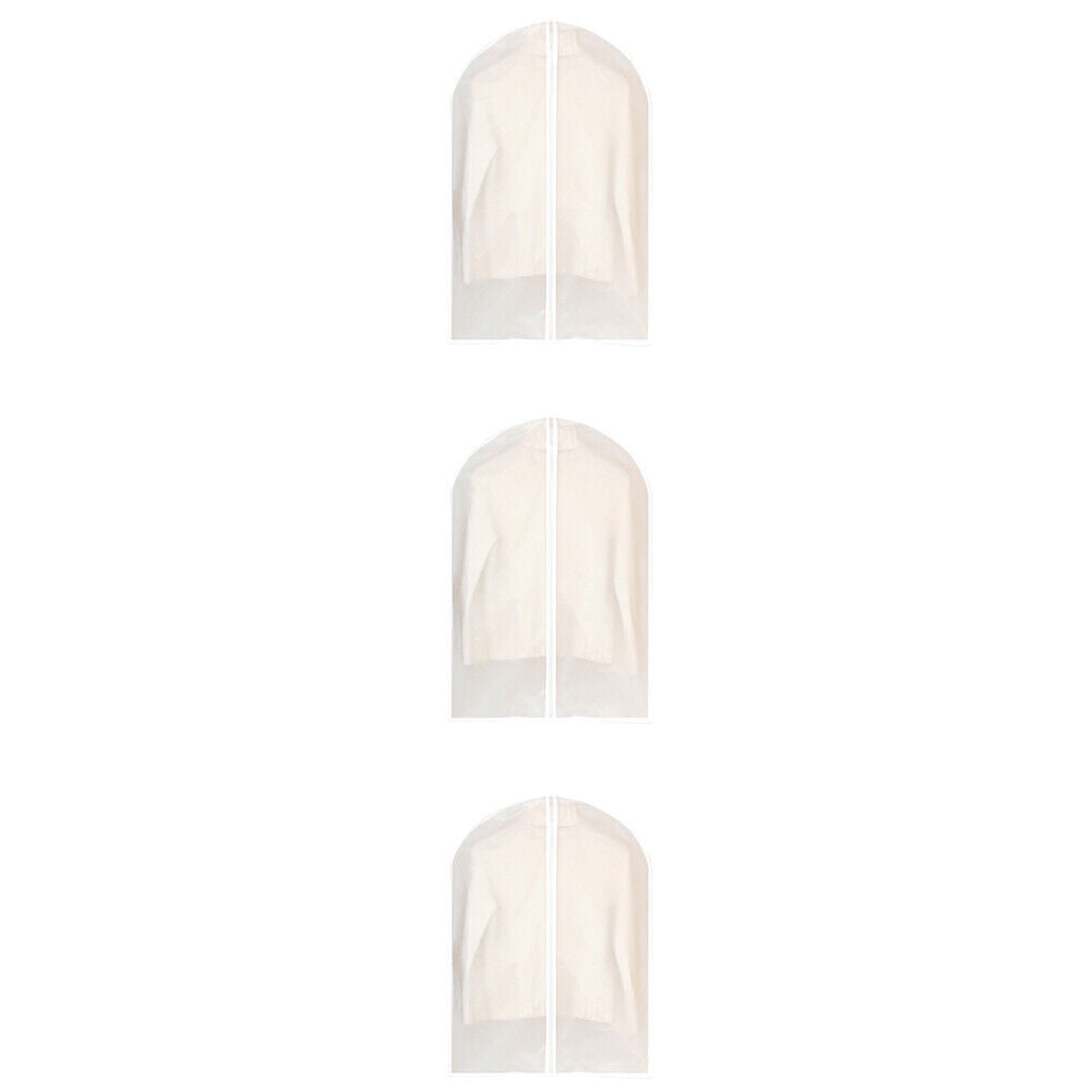 US 6-12Pc Hanging Garment Bag Lightweight Clear Full Zipper Suit Bags Dust Cover