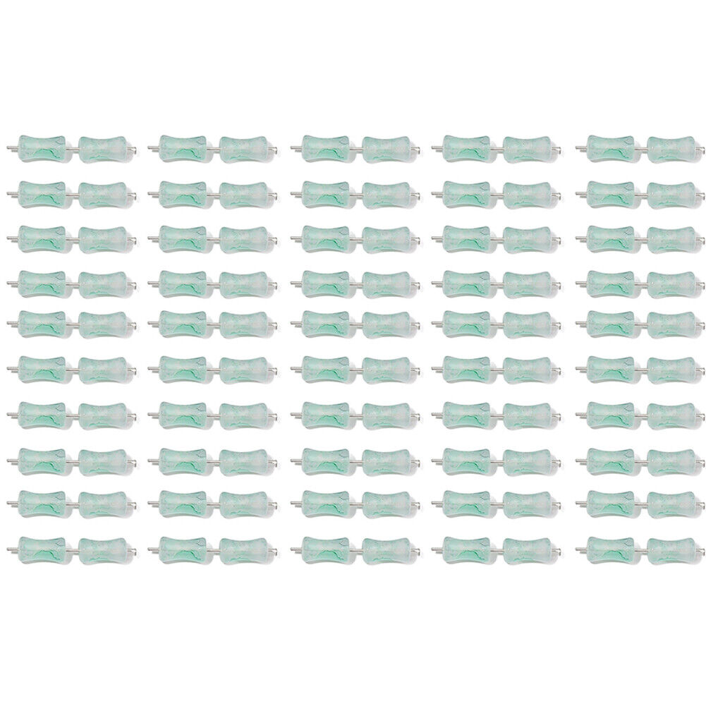 US 100-200 Pack Natural Jadeite Column Stone Beads Tube Bamboo Shape Jade Stone