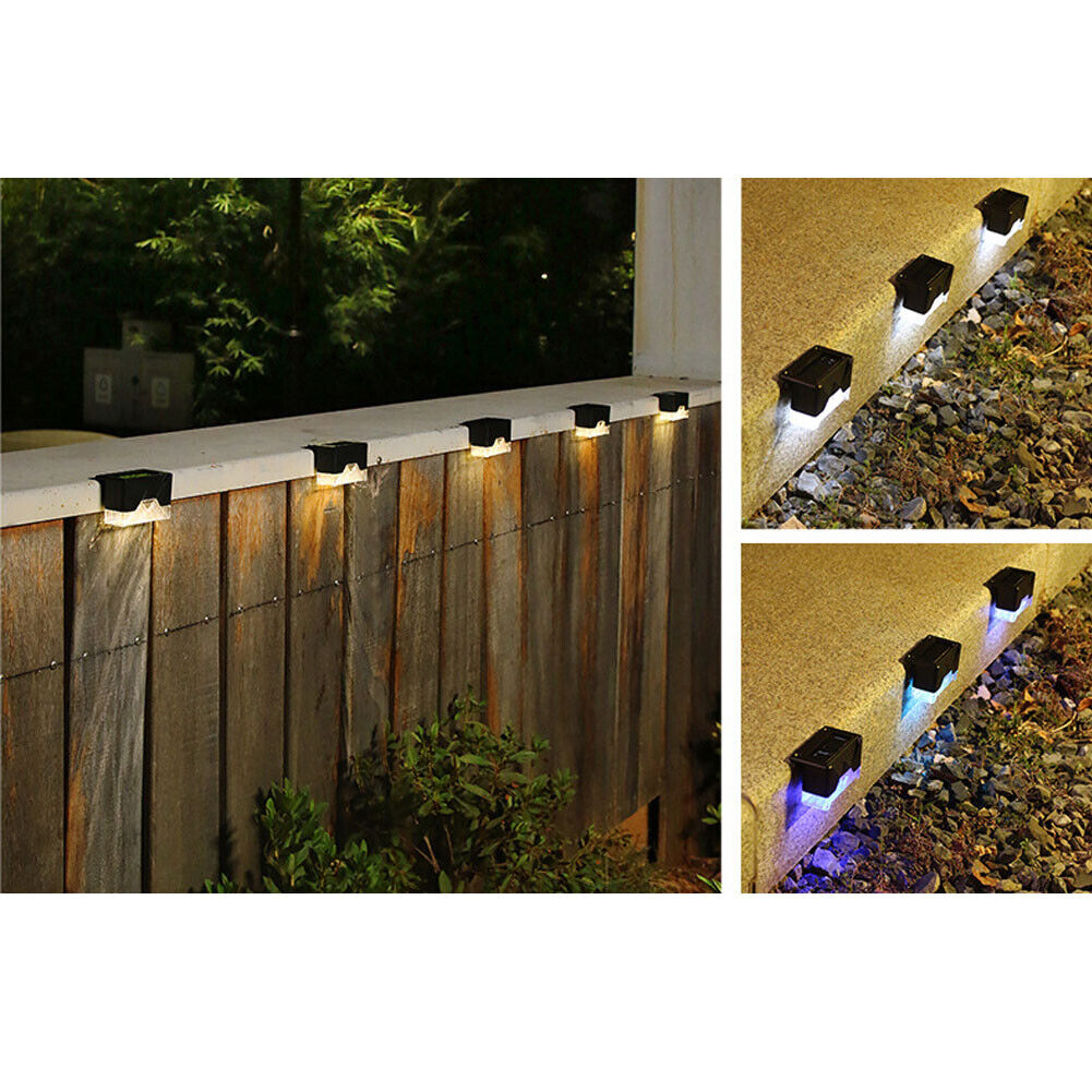 US 5-10 Pack Solar Deck Lights LED Outdoor Waterproof Railing Wall Patio Garden