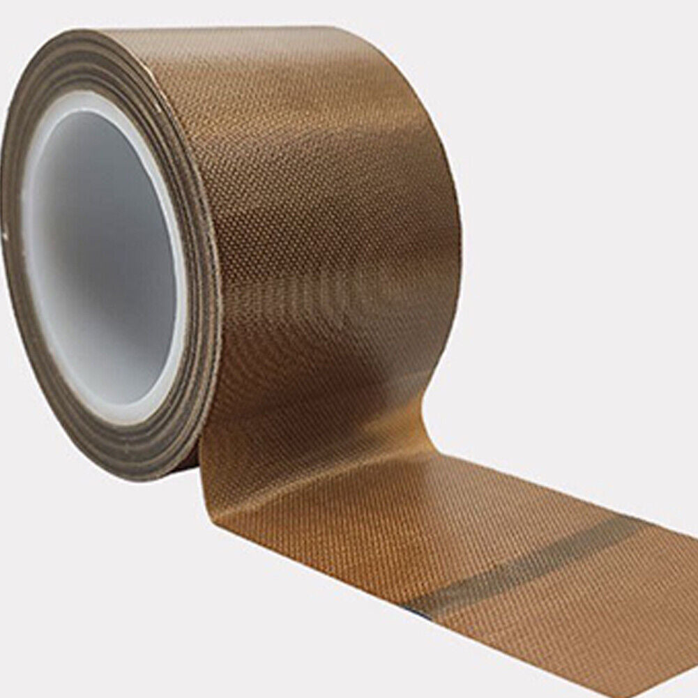 US 2"x33ft Teflon Tape PTFE 180um Thicker 70-260°C Adhesive High-Temp Fiberglass