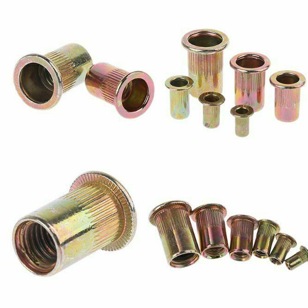 US 300-600 Pcs Zinc Steel Rivet Nut Kit Rivnut Nutsert Assort Metric+SAE