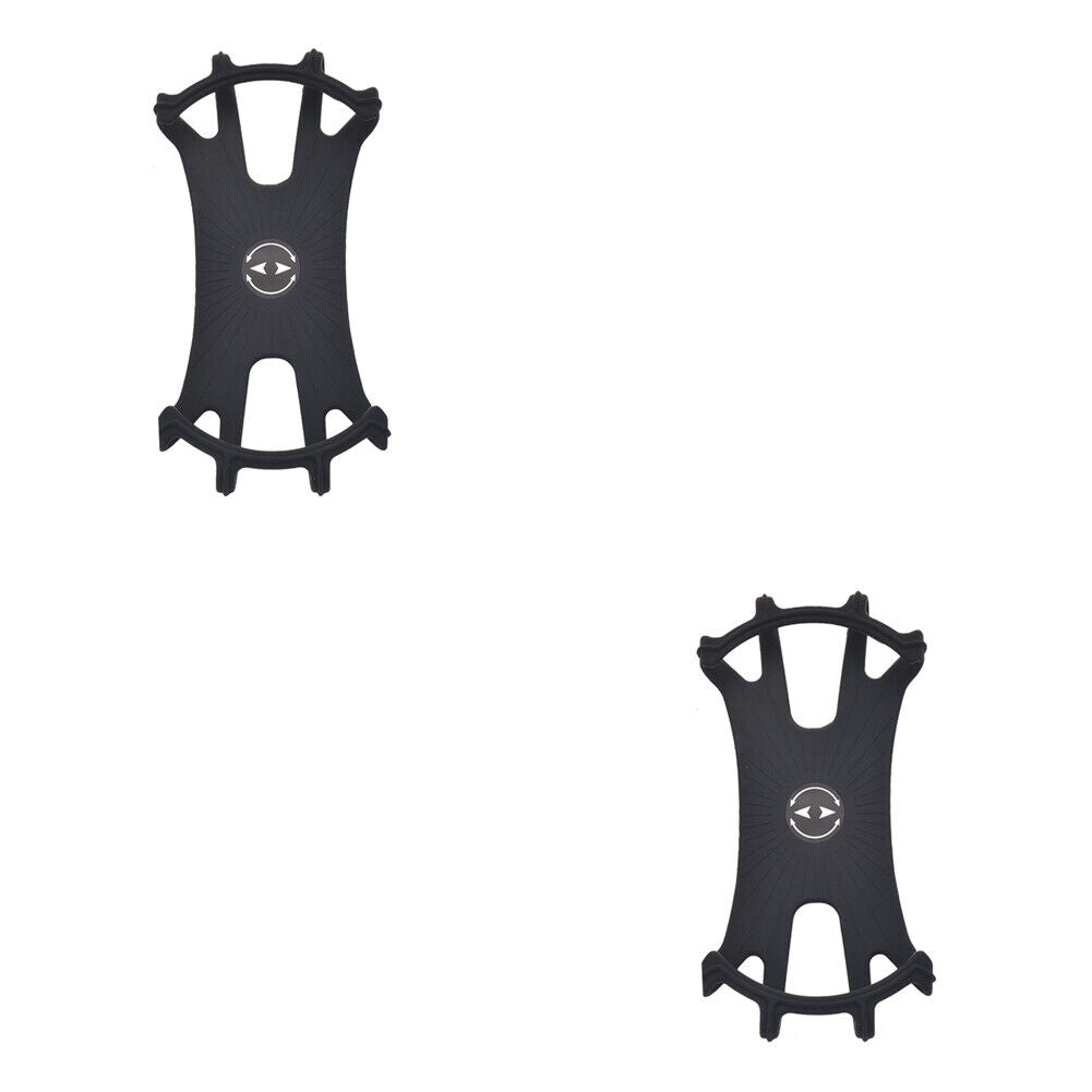 US 1-2 Pack Silicone Cell Phone Mount Holder GPS MTB Bike Bicycle 360 Rotation