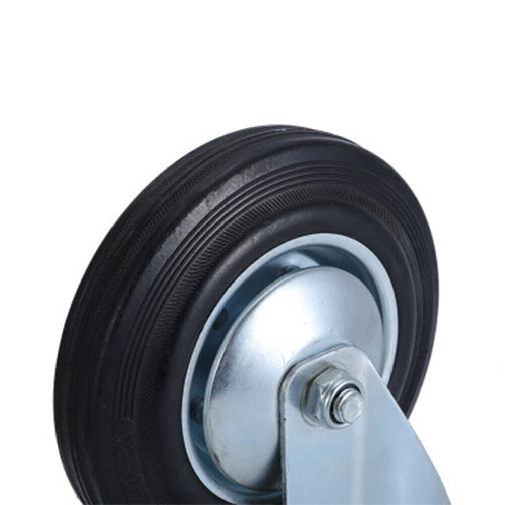 US 8 Pack 3" Swivel Caster Wheels Rubber Base Top Plate & Bearing Heavy Duty